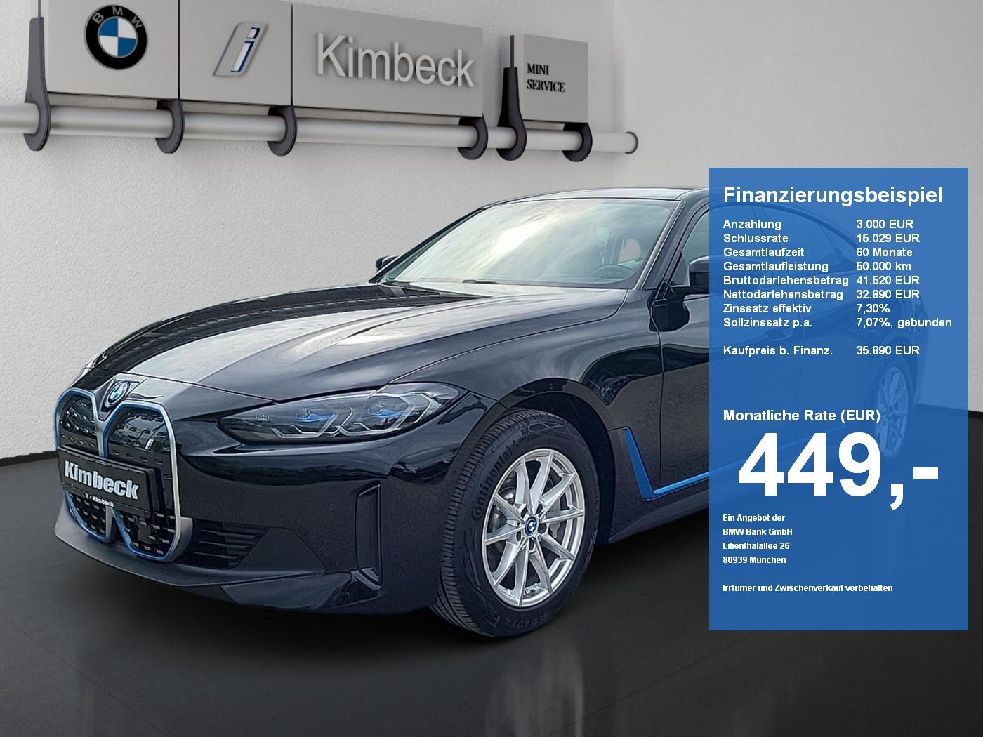 BMW i4 eDrive35 Gran Coupé Laser ACC ParkAss Glasdac