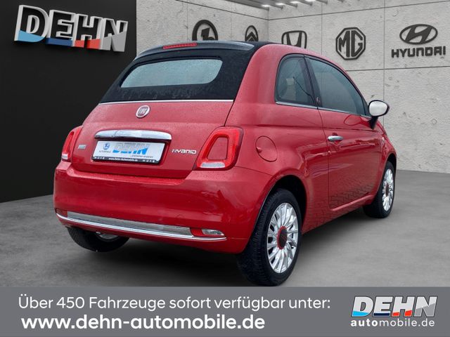 Fiat 500C Cabrio 1.0 Hybrid Red Komfortpaket PDC