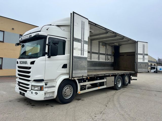 Scania G490 6X2 EURO6 + RETARDER + SIDE OPENING + CARRI