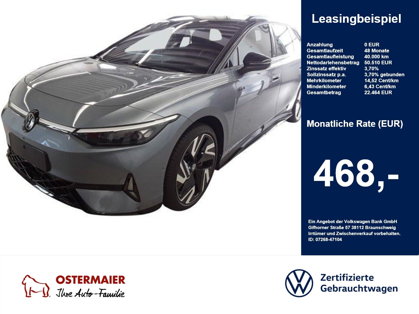 Volkswagen ID.7 Tourer GTX 340PS 4M ACC.5J-G.WÄRMEPU foto 1