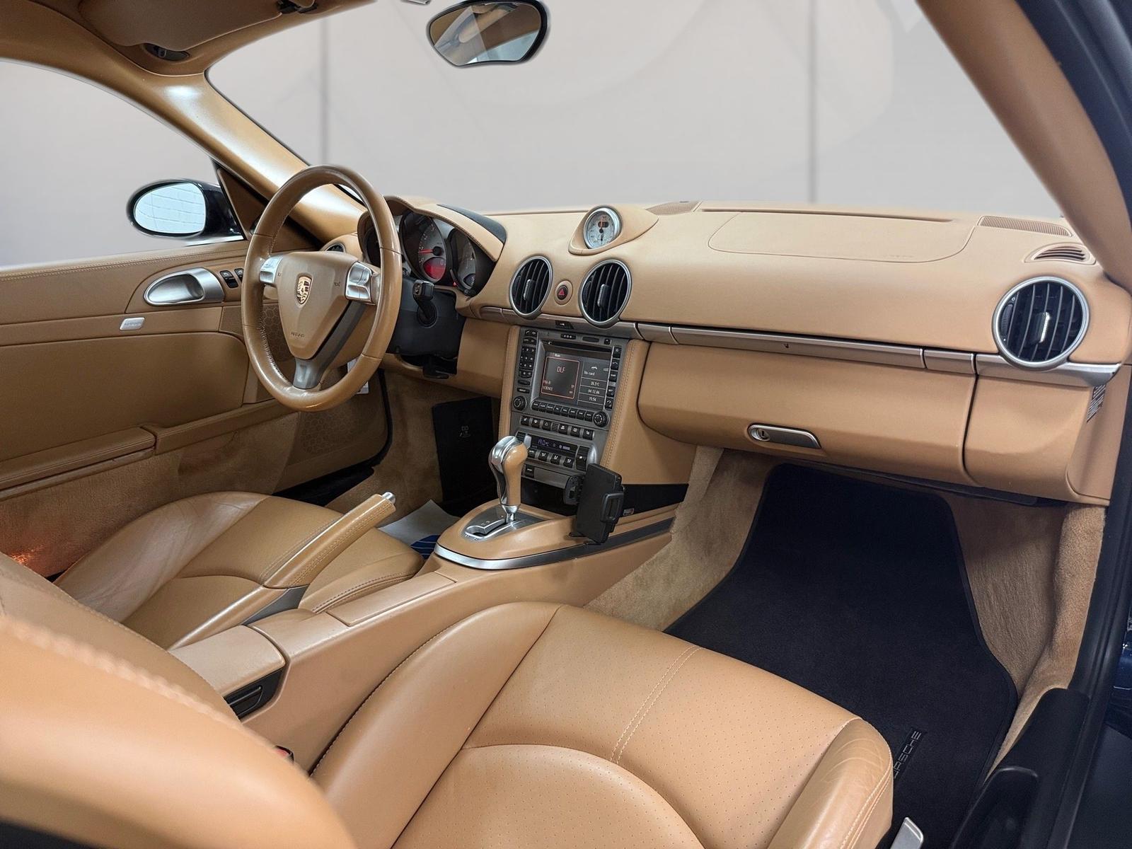 Porsche Cayman S 3.4 Tiptronic S | 295 ch | BVA | Sport Chrono Plus | Cuir beige | GPS | Xénon | Sièges chauffants
