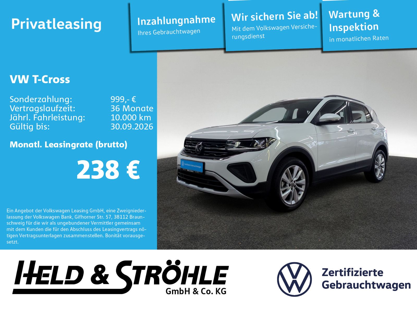 Volkswagen T-Cross Life 1.0 TSI DSG AHK LED PDC SHZ APP foto 1