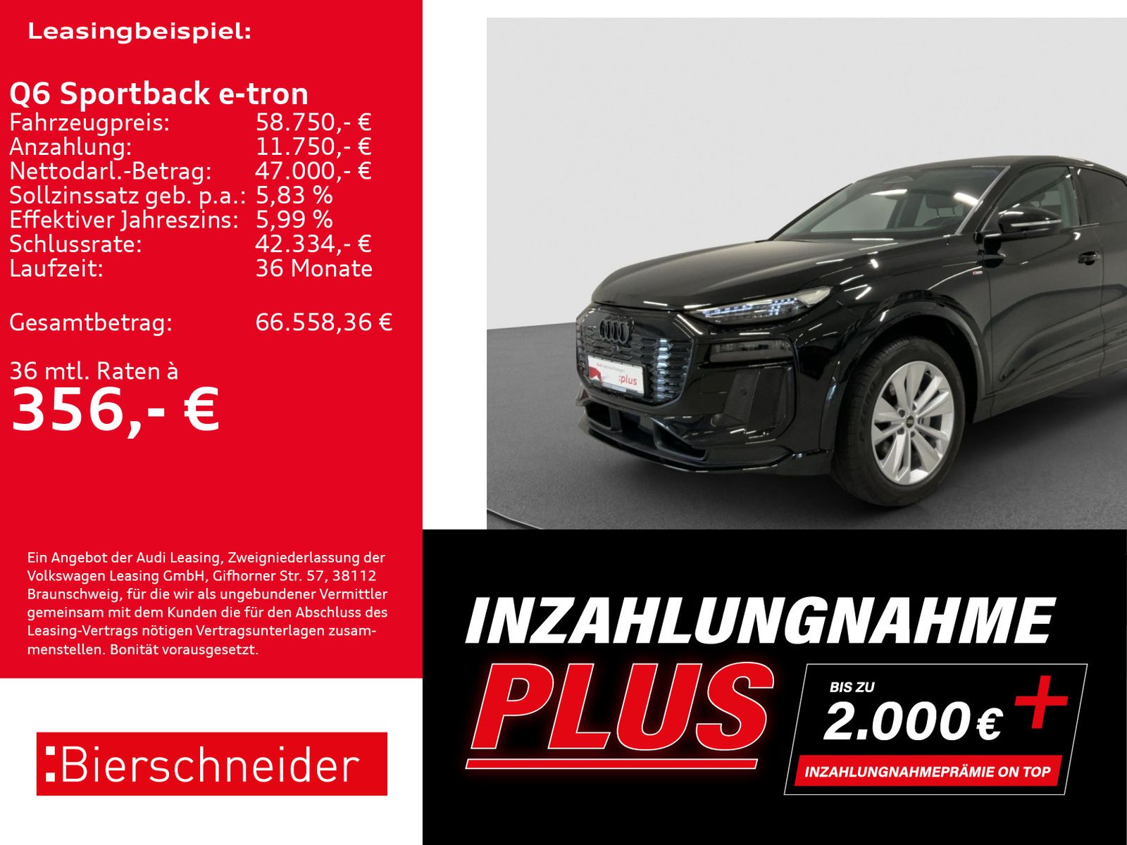 Audi Q6 Sportback e-tron Perf S-Line Black AHK PANO L imagem 2