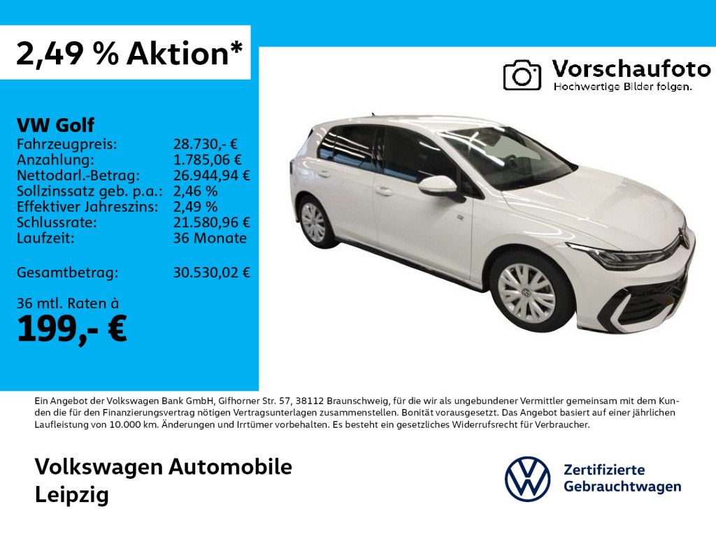 Golf VIII 1.5 TSI R-Line*RFK*ACC*APP*Einparkhilf