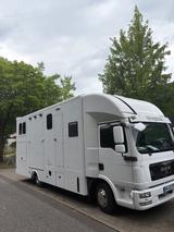 MAN Pferdetransporter 7,49 t Grolle-Aufbau,  3 P - Tier-/Pferdetransport 4 pferde