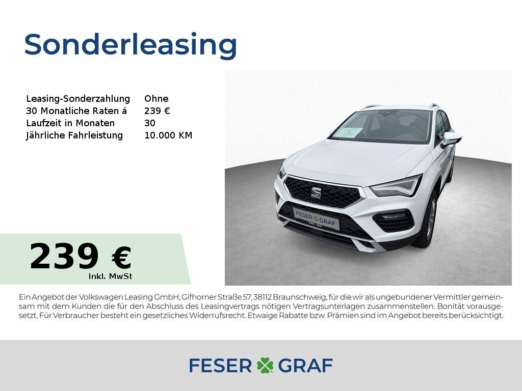 Seat Ateca 1.5 TSI DSG Road Ed. AHK GJR RFK NAVI SHZ