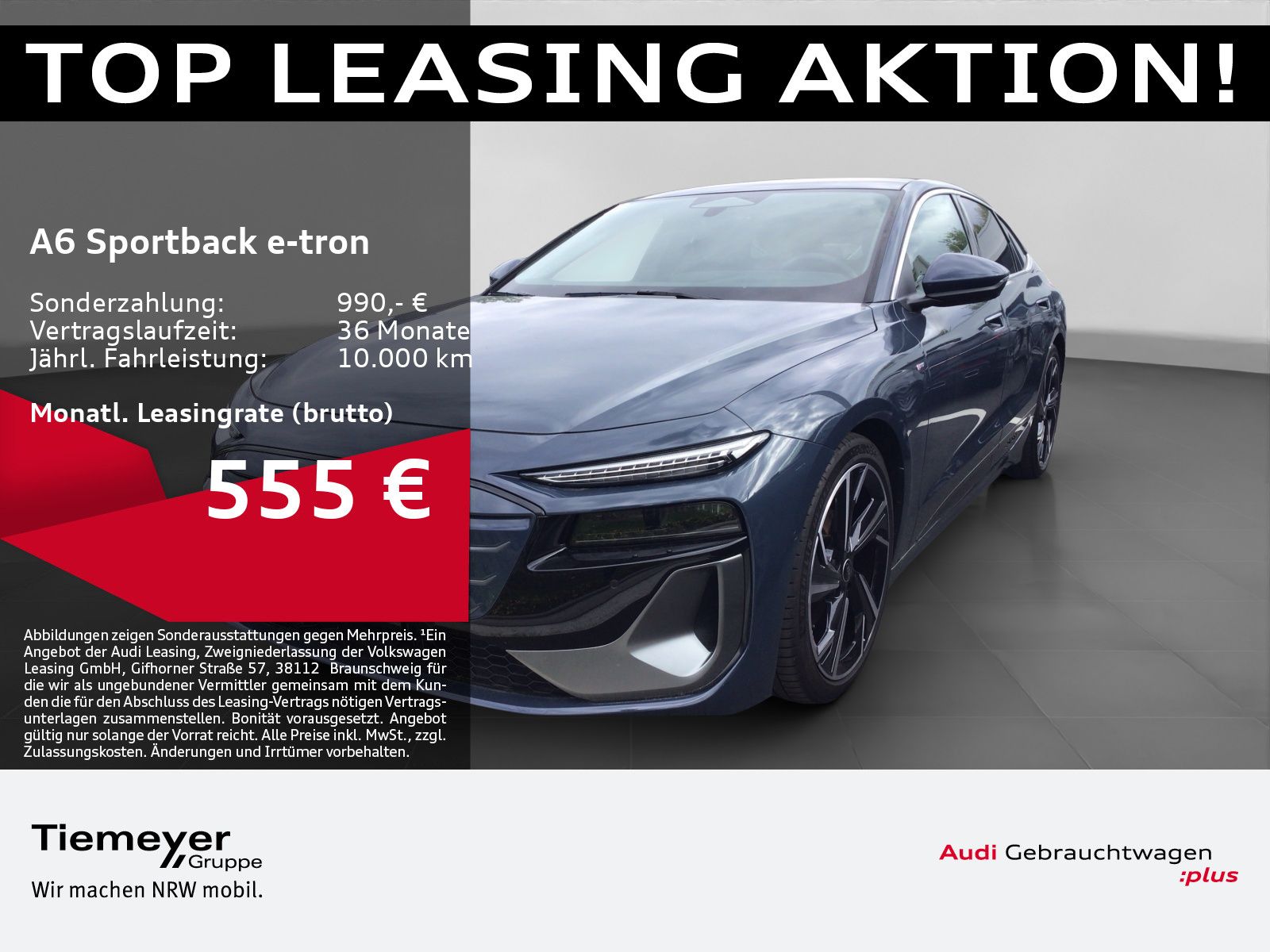 Audi A6 e-tron Sportback S LINE LM21 PANO BuO LUFT AH