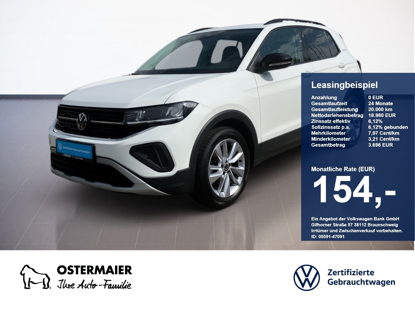 Volkswagen T-Cross GOAL 1.0TSI 95PS ACC.NAVI+VC.2xPDC.LED.A