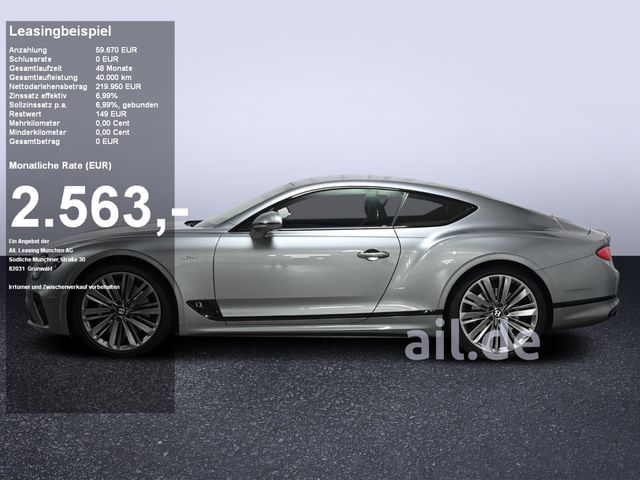 Bentley Continental GT Speed Black Line Massage