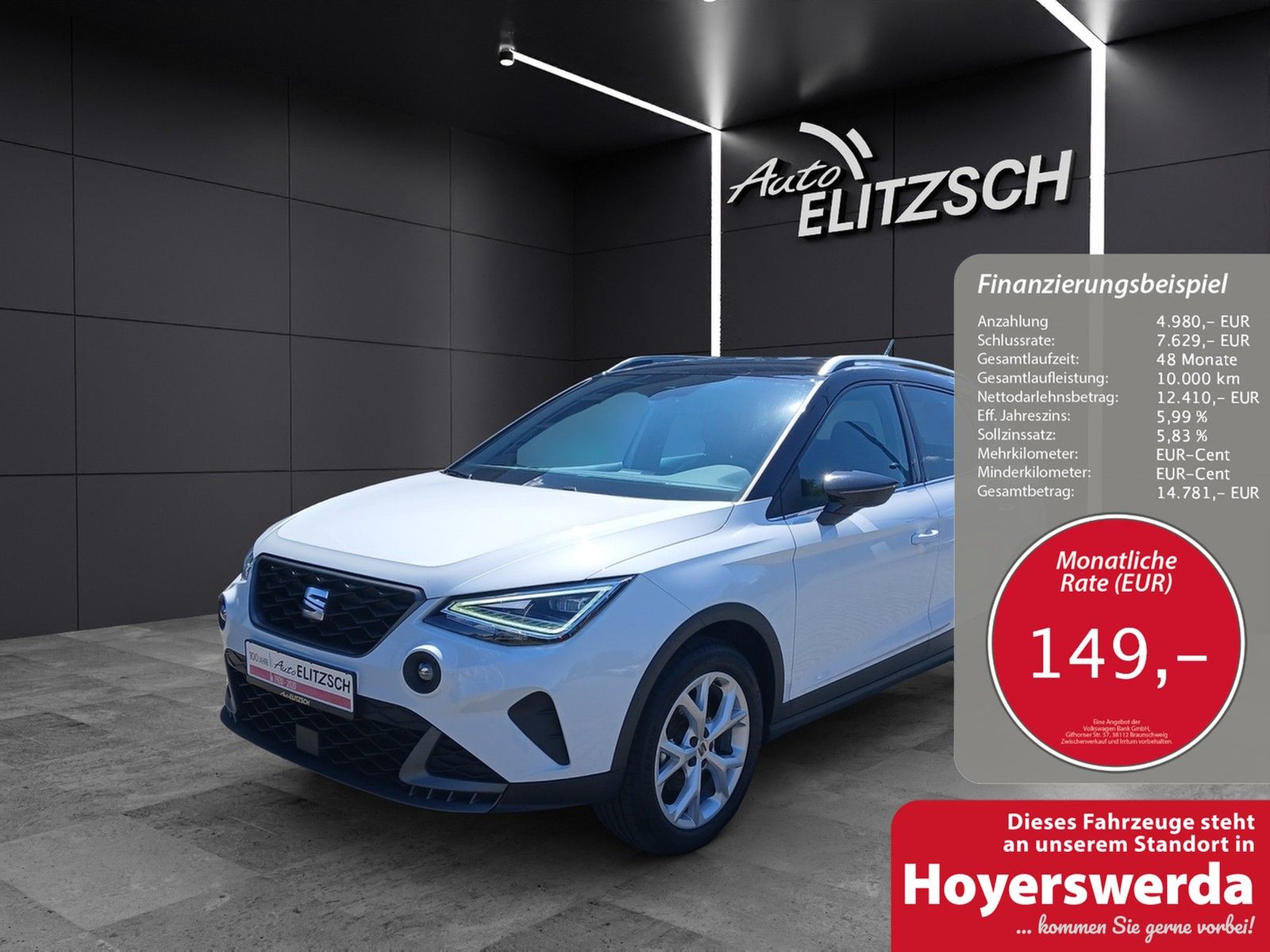 Fahrzeugabbildung SEAT Arona TSI FR-Line LED AID GRA PDC SHZ APP