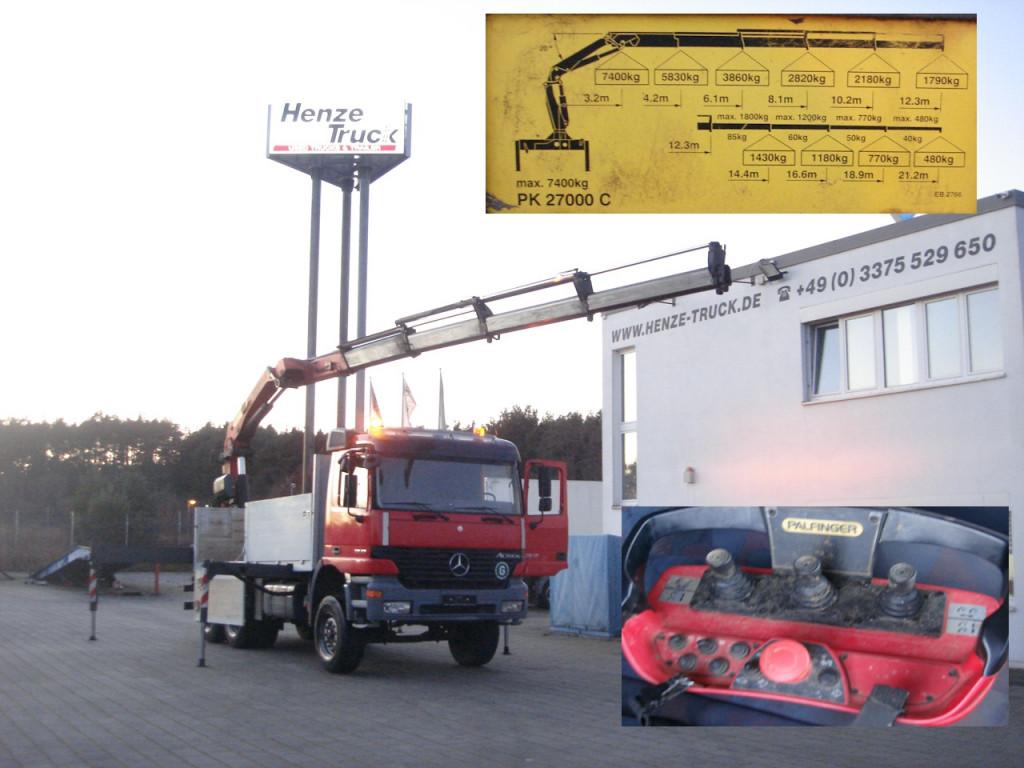 Mercedes-Benz Actros 2640 6x4 Pritsche Heckkran PK 27.000 Kran