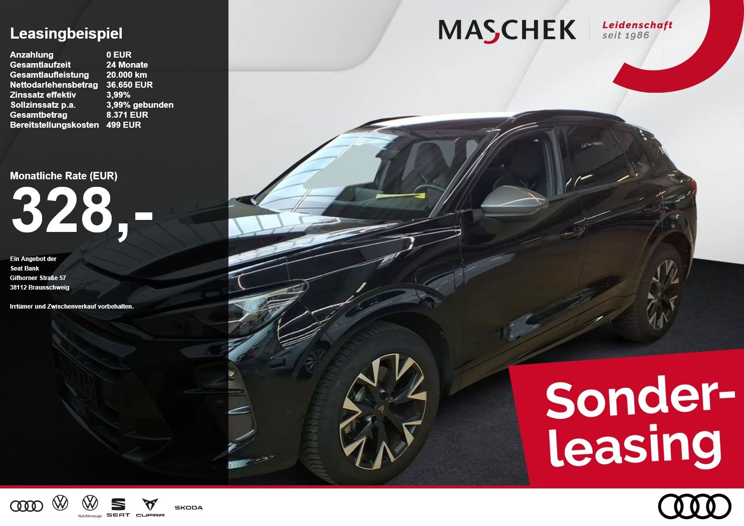 Cupra Terramar 1.5 e-Hybr. Sonderleasing Matrix TopVie