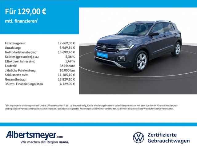 VW T-Cross 1.0 TSI Style +LED+NAVI+ACC+KLIMA