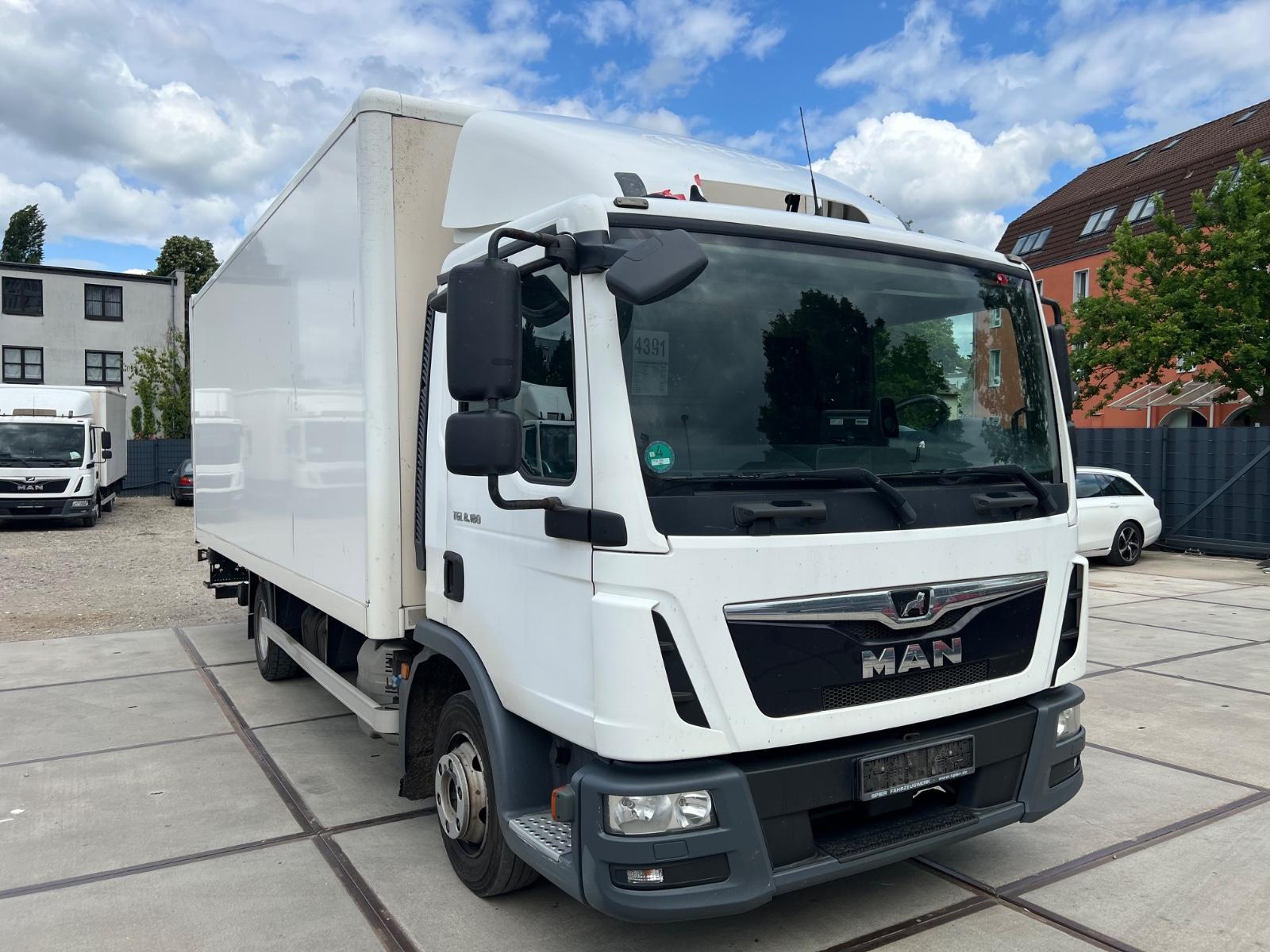 MAN TG-L 8.180 Blatt/Luft  Koffer LBW