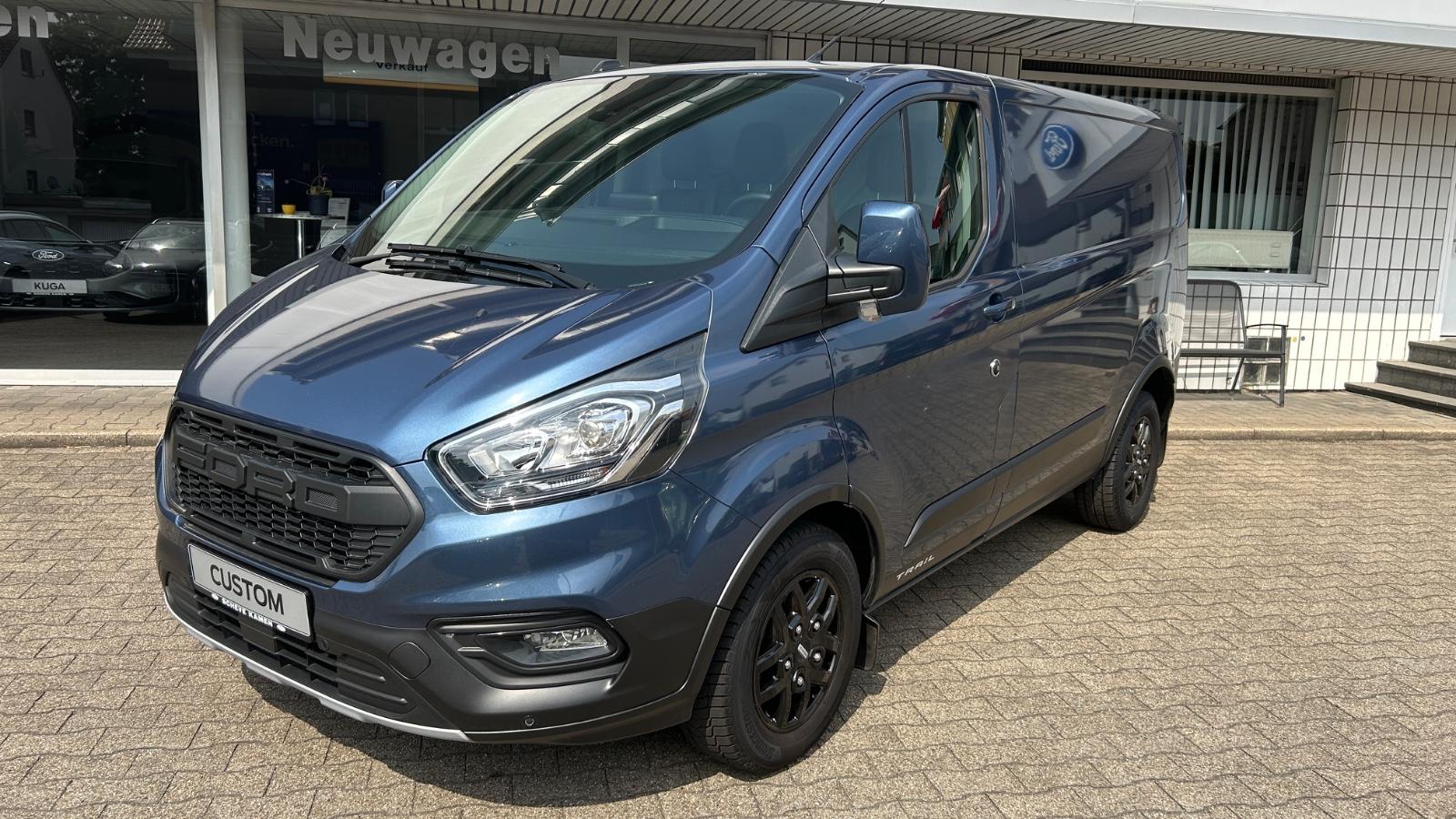 Ford Transit Custom Trail Totwinkel Leder Schienen+++