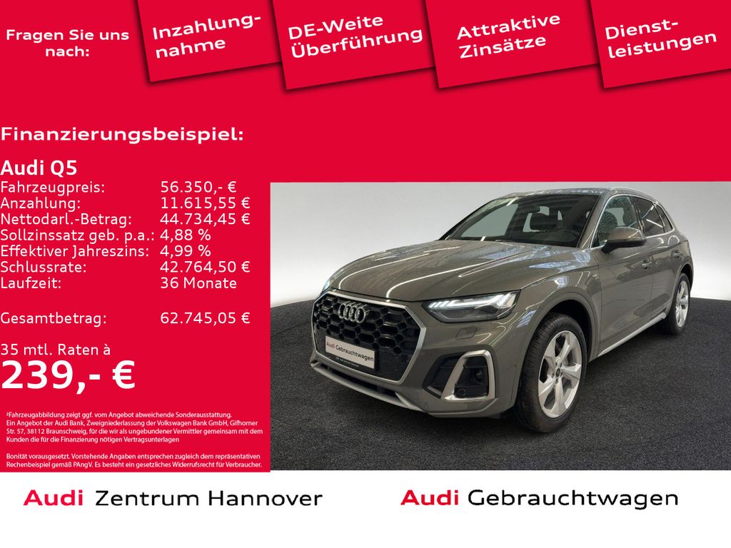 Audi Q5 S line 40 TDI quattro Matrix Pano Kamera AHK