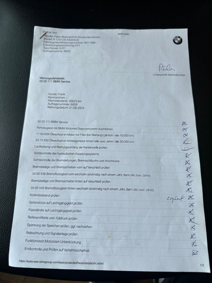 Fahrzeugabbildung BMW R1250 GS Adventure