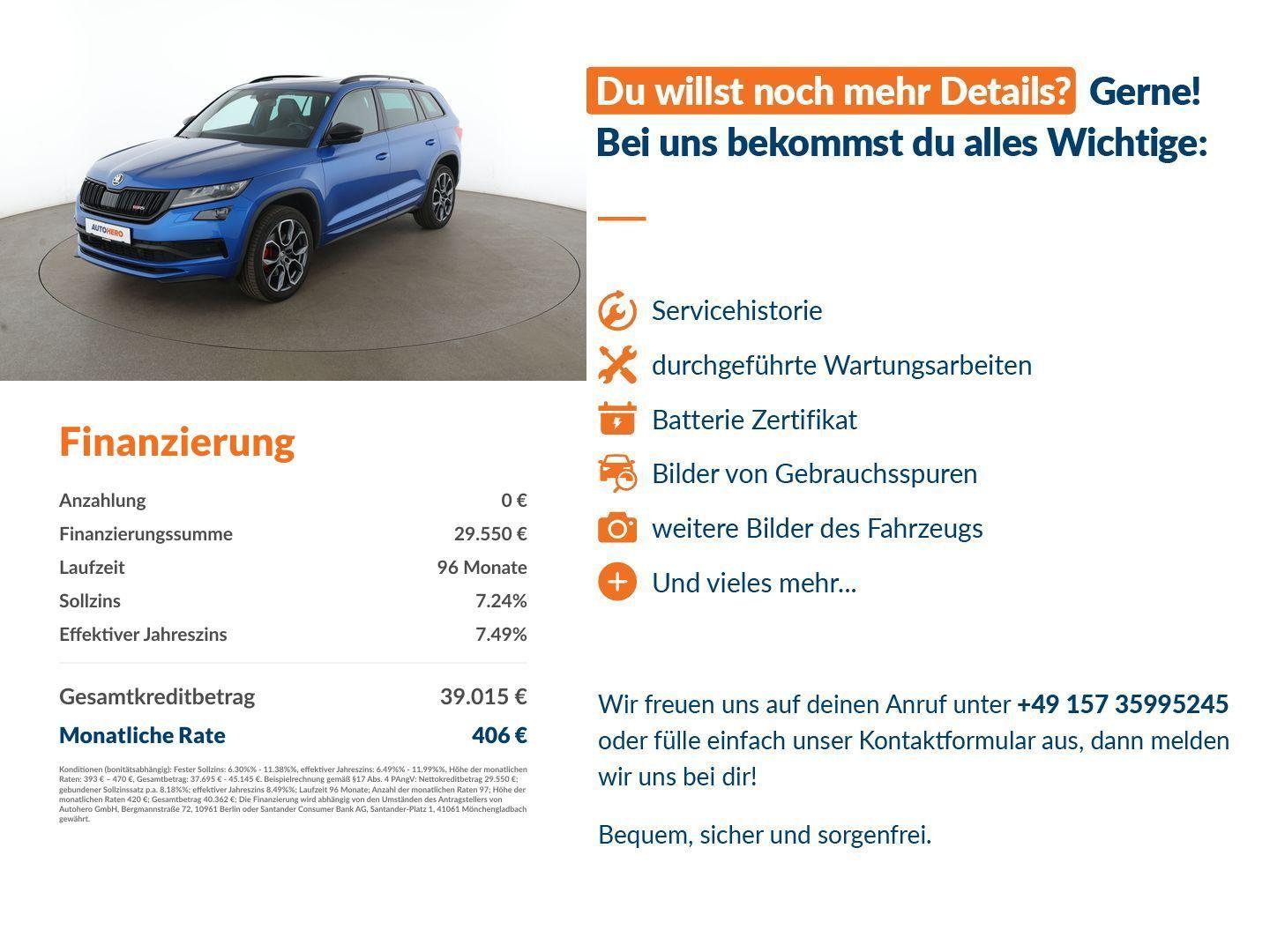 Skoda Kodiaq 2.0 BiTDI RS 4x4 Aut*NAVI*LED*ACC*CAM*PDC