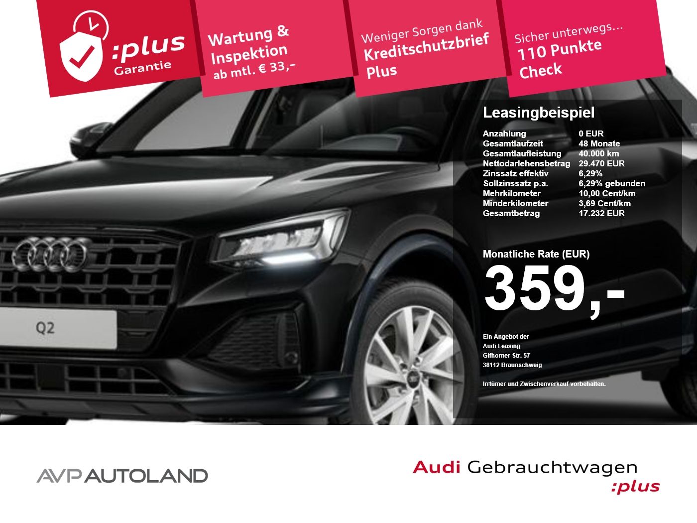 Audi Q2 30 TFSI advanced | AHK | RFK