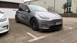 Tesla Model Y Performance tiefer Alcantara Zubehör  - silberne Tesla Model Y