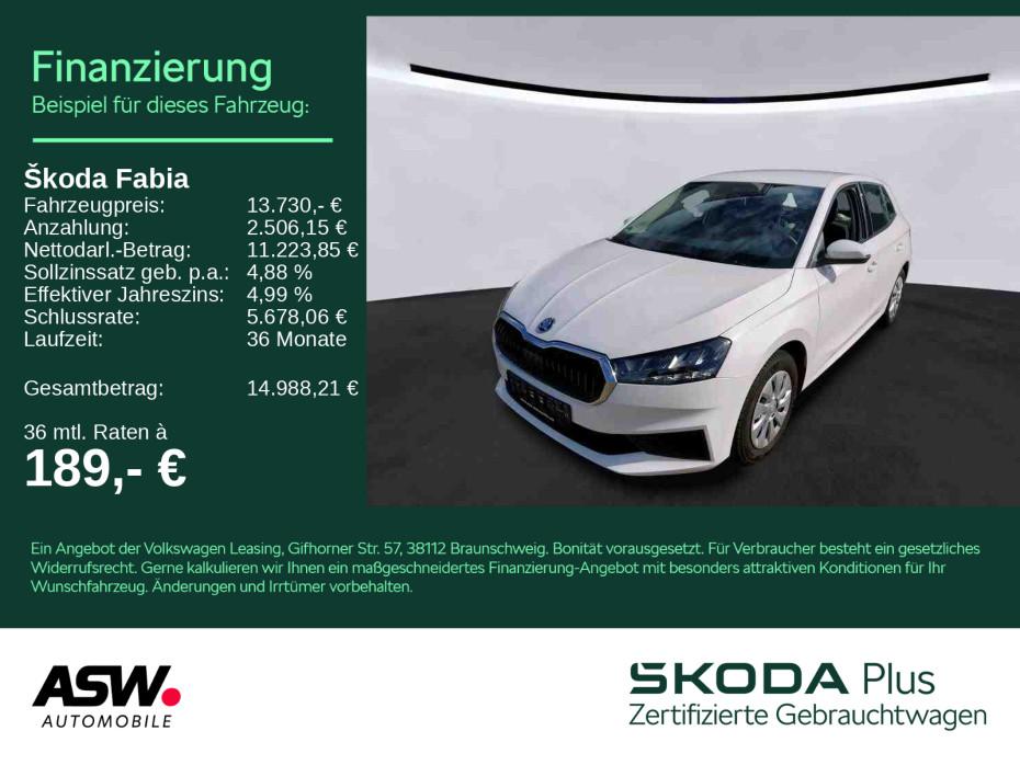 Skoda Fabia Active 1.0MPI 5-Gang LED Klima SHZ PDC BT