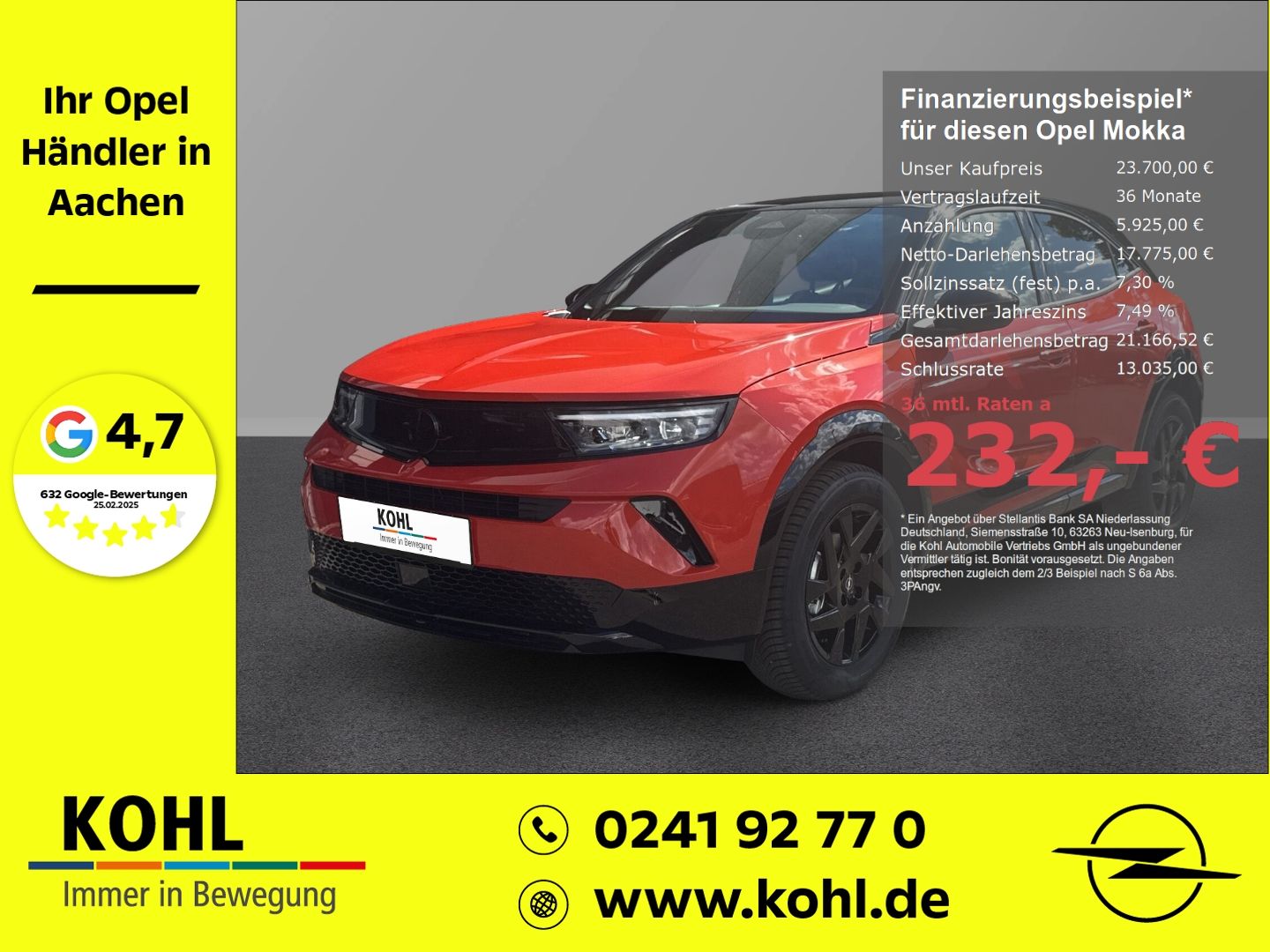 Opel Mokka YES 1.2 Hybrid 145PS Allwetter Klimaautom