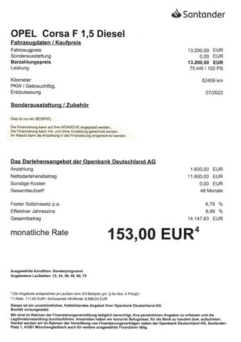 Fahrzeugabbildung Opel Corsa F >Navi/Rückfahrkamera/PDC<