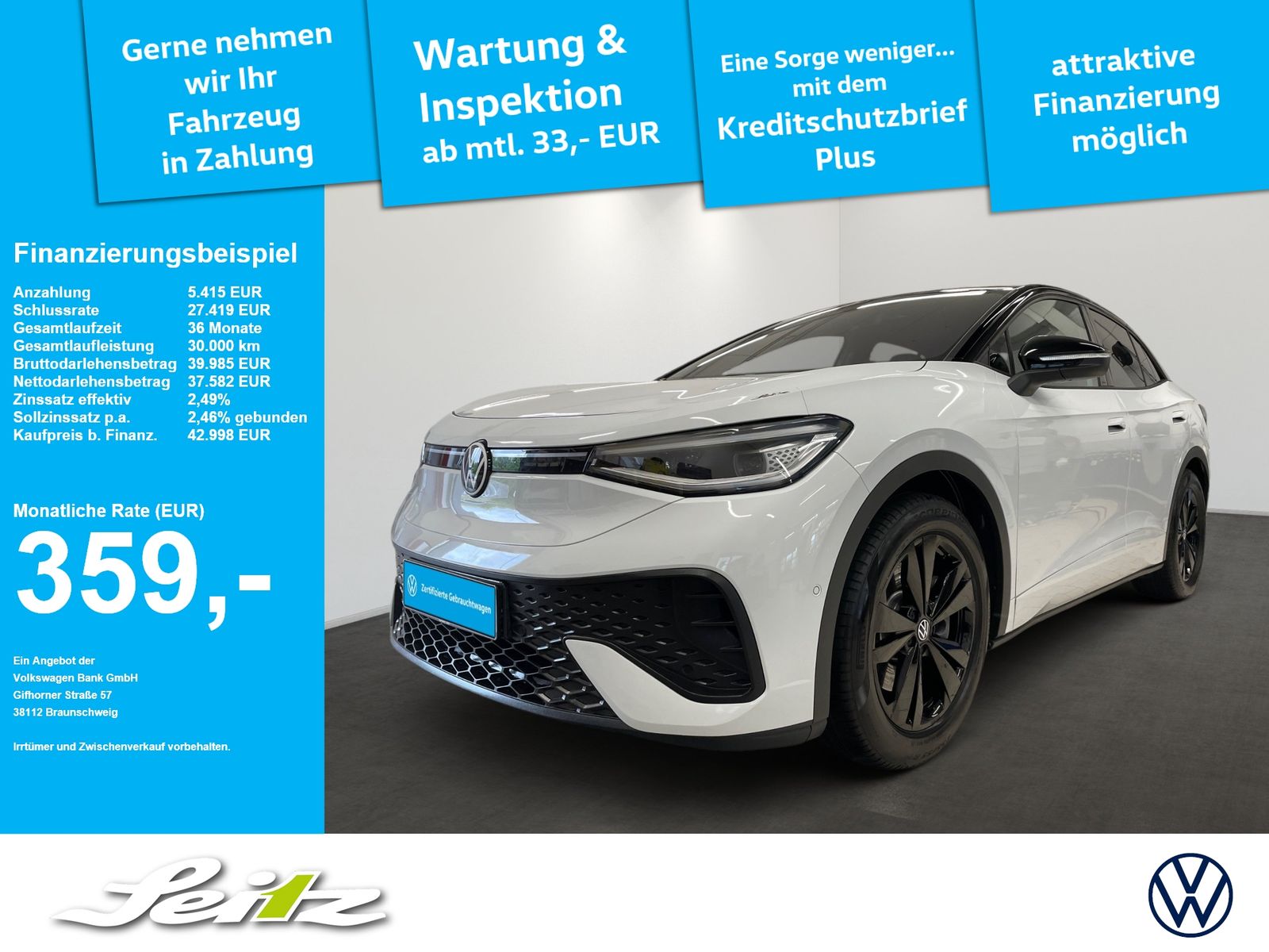 Volkswagen ID.5 Pro AHK HEAD-UP HARMAN MATRIX KAMERA foto 1