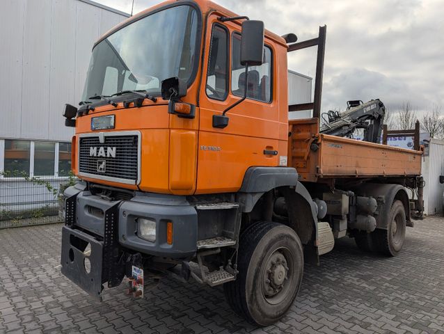 MAN FE 310A/4x4/Kran/2 Seitenkippe/Klima/Sitzheizung