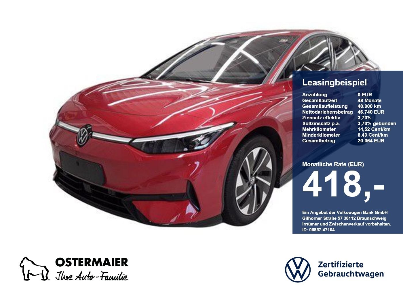 Volkswagen ID.7 PRO 286PS ACC.5J-G.WÄRMEPUMPE.AHK.AREA-VIEW