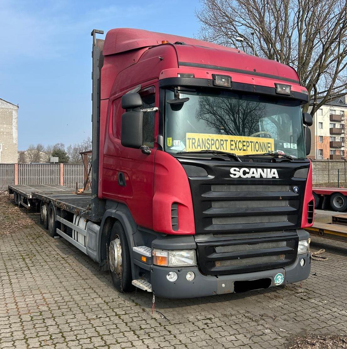 Scania R380 4x2 + 2 axel trailer manual 3 units