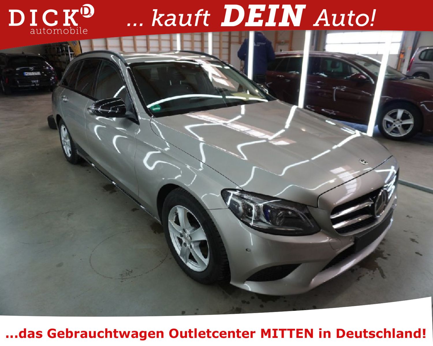 Fahrzeugabbildung Mercedes-Benz C 220d T 9G LED+/VIRTU/ACC/BURMEST/360°/8Fa