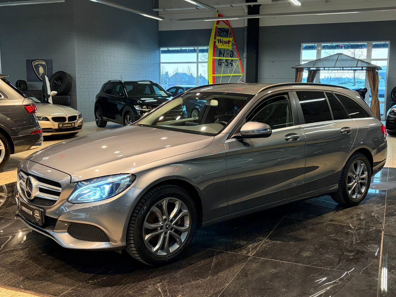 Mercedes-Benz C 220d T 9G ACC-Tempo LED Navi Kamera Leder AHK