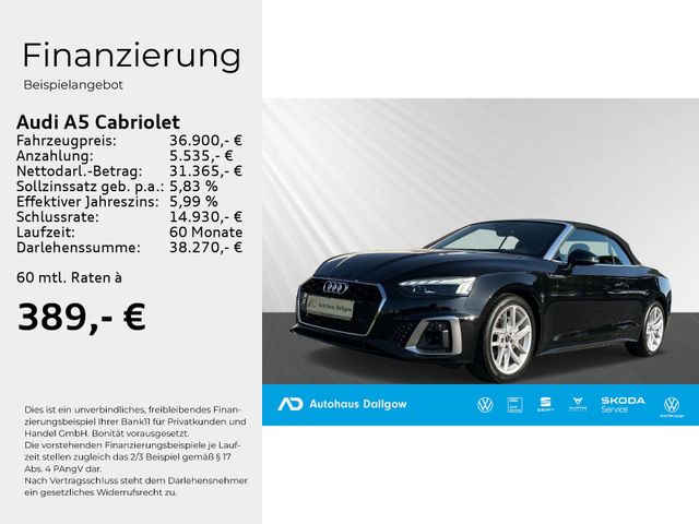 A5 Cabriolet S line 40 TFSI 150(204) kW(PS) S tr