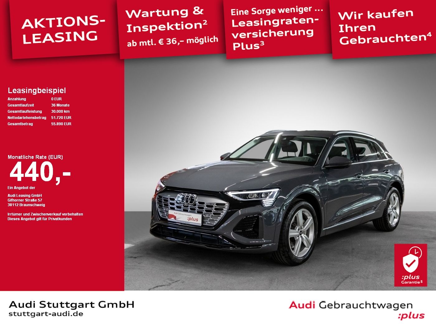 Audi Q8 e-tron S line 50 quattro 250 kW AIR SHZ VC