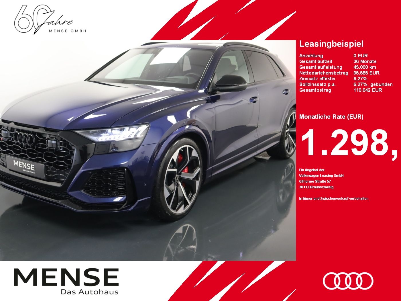 Audi RS Q8 4.0 TFSI quattro tiptronic |Matrix|Luft|Ke