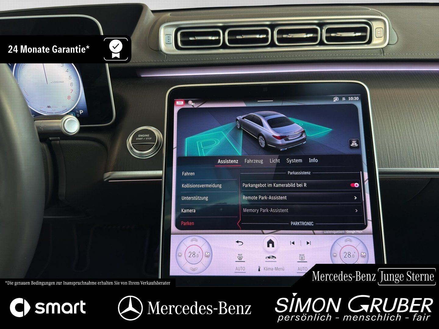 Fahrzeugabbildung Mercedes-Benz S 450 e AMG Chauffeure 4*Massage Guard 360 Burm
