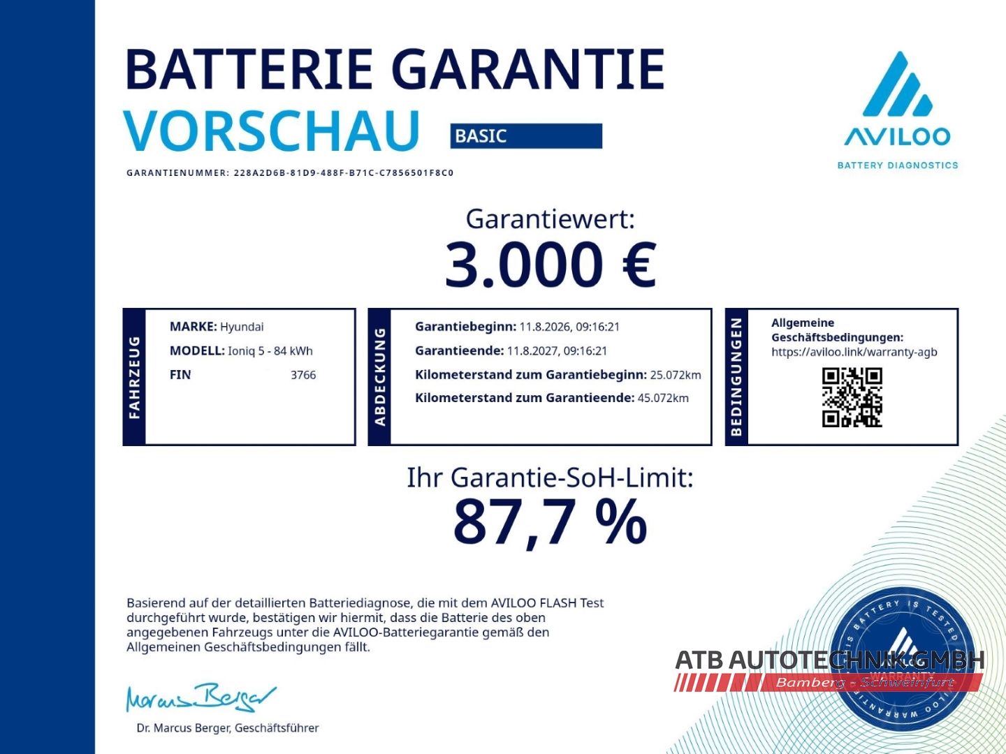 Fahrzeugabbildung Hyundai IONIQ 5 N 84kWh 609PS 4WD 98,5% SOH HUD Navi Sou