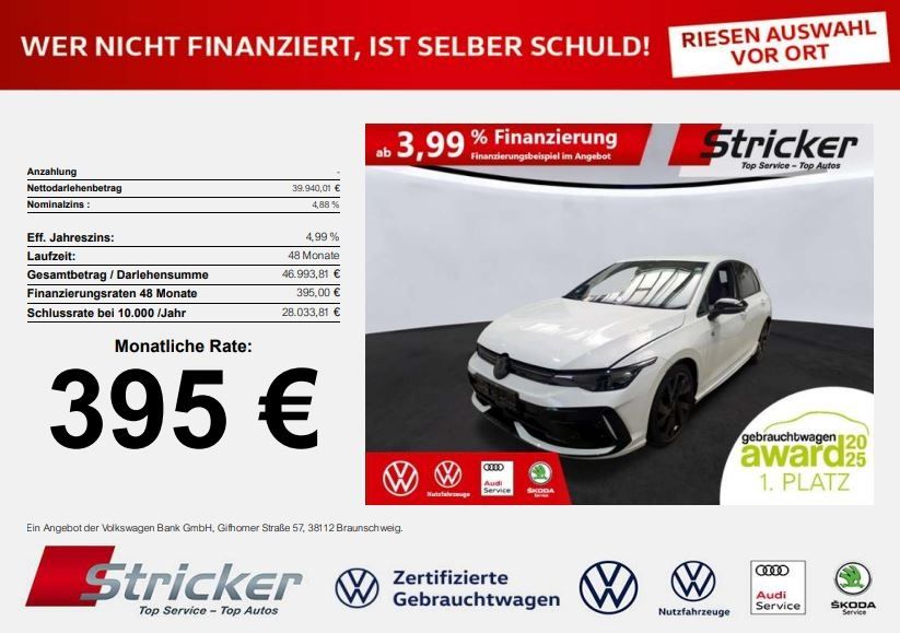 Volkswagen Golf R Black Edition 2.0TSI 395,-ohne foto 1