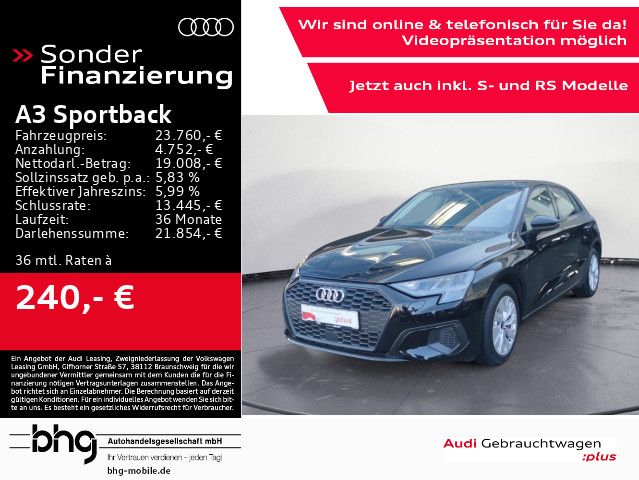 Audi A3 Sportback 40 TFSIe LED/MMI/interface/Assist/u