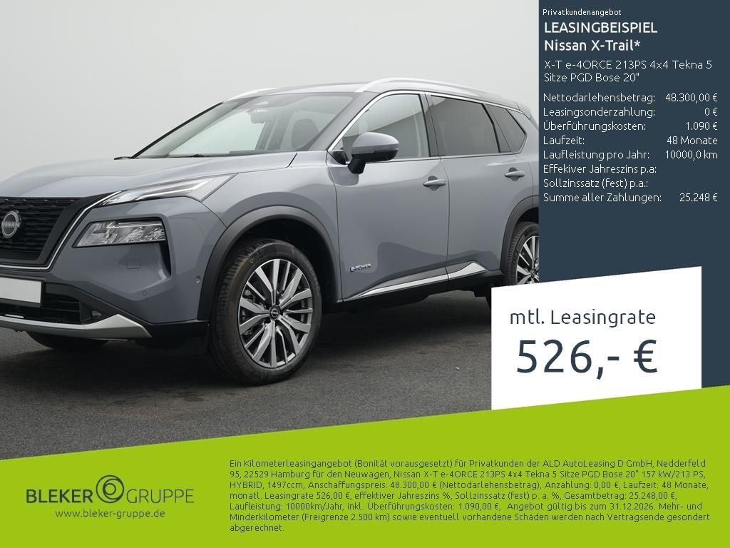 Nissan X-Trail X-T e-4ORCE 213PS 4x4 Tekna 5 Sitze PGD