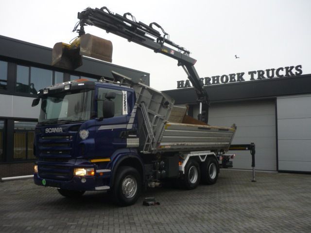 Scania R420 6x4 3 side tipper removeable Hiab XS 166- 5