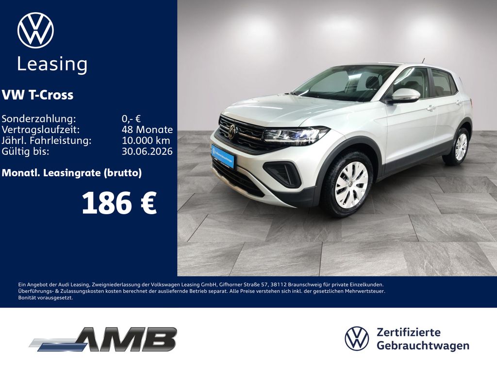 T-Cross 1.0 TSI LED/digi.C/Sitzhzg/bis07.2030Gar