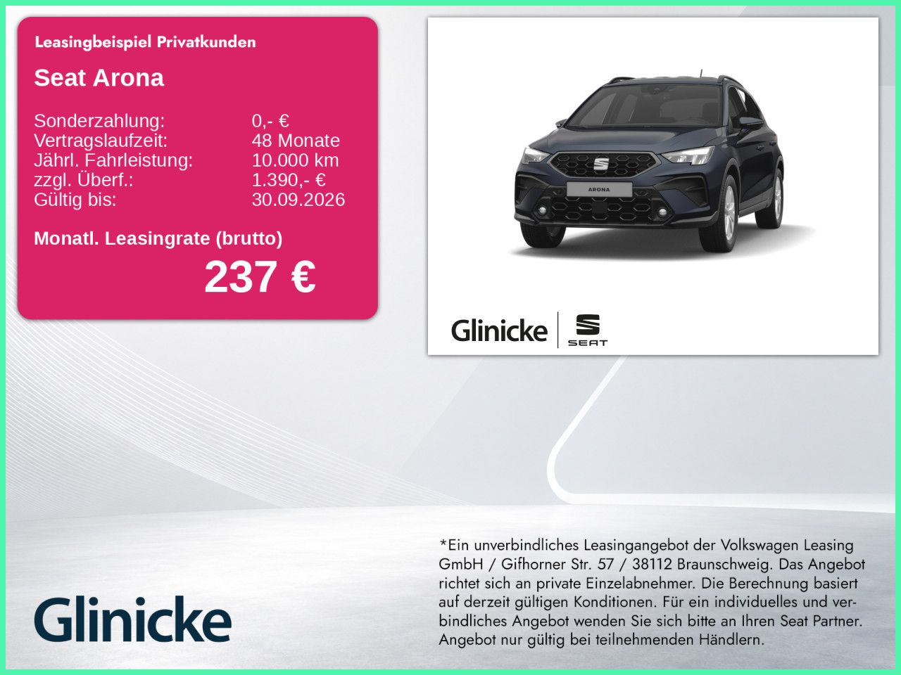 Seat Arona Style 1.0 TSI 85 kW DSG PDC RFK Navi