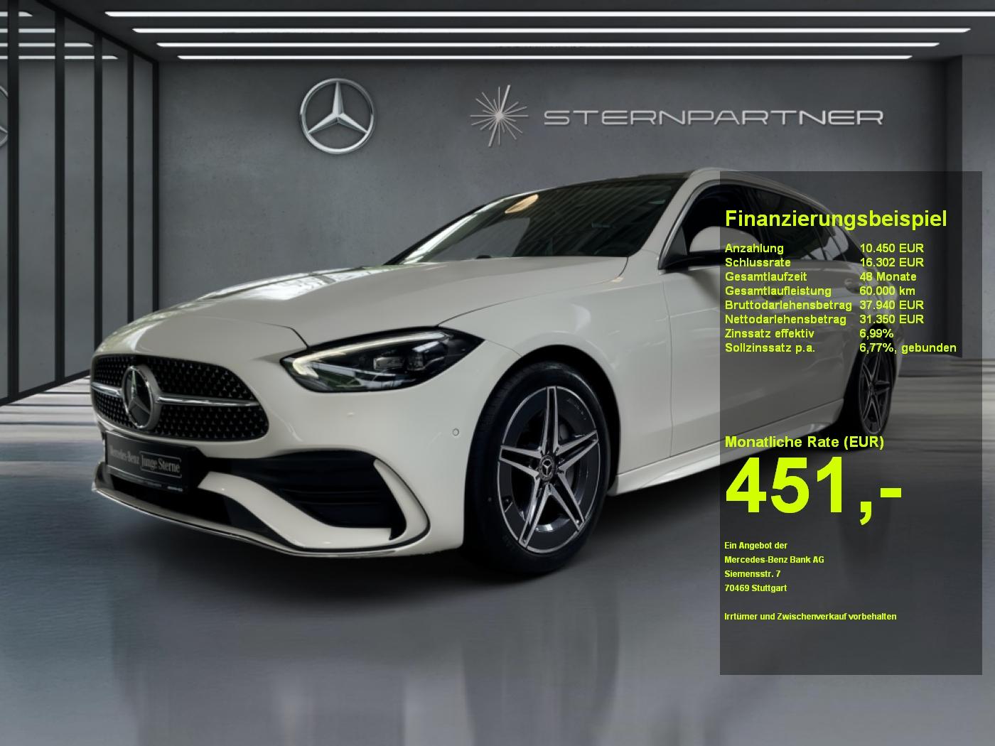 Mercedes-Benz C 200 d T AMG+PANO+AHK+MEMORY+KAMERA