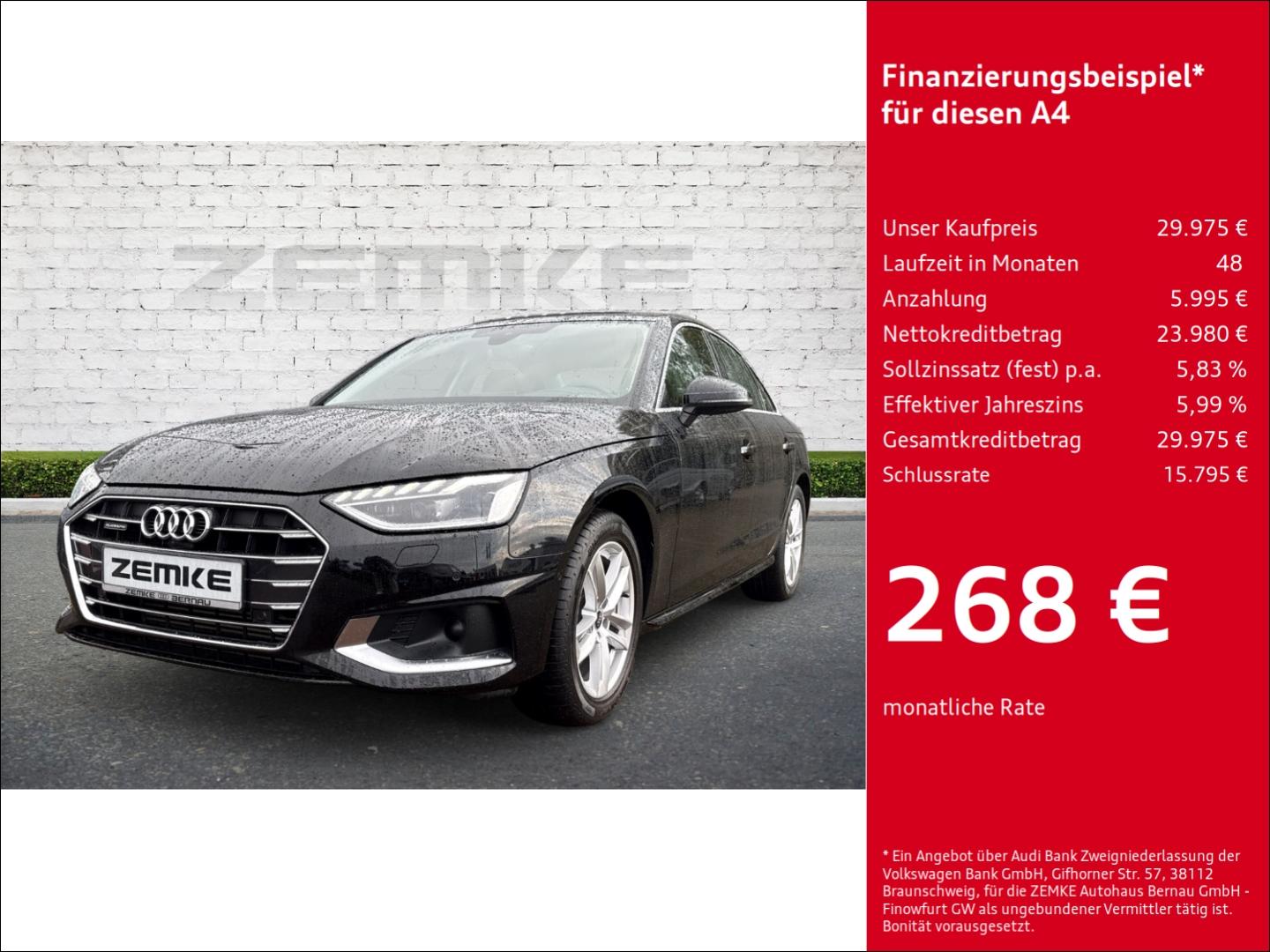 Audi A4 Limousine 45 TFSI S-tronic quattro advanced S