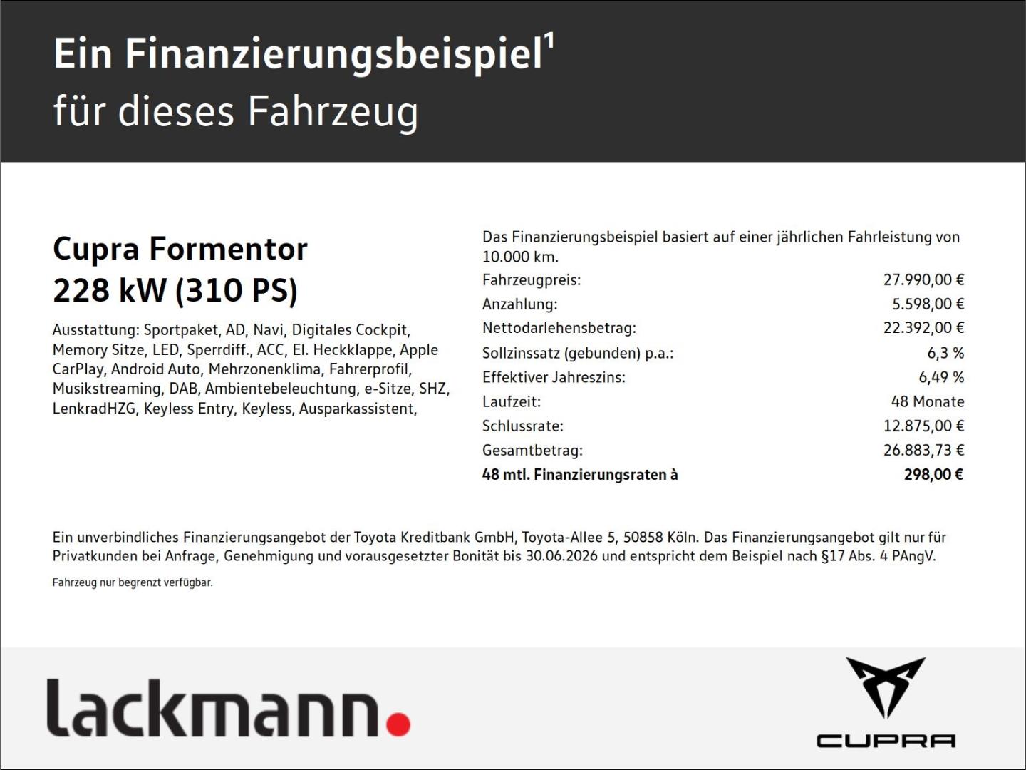 Cupra Formentor VZ 4Drive 2.0 *Navi*LED*Kamera*Memory*