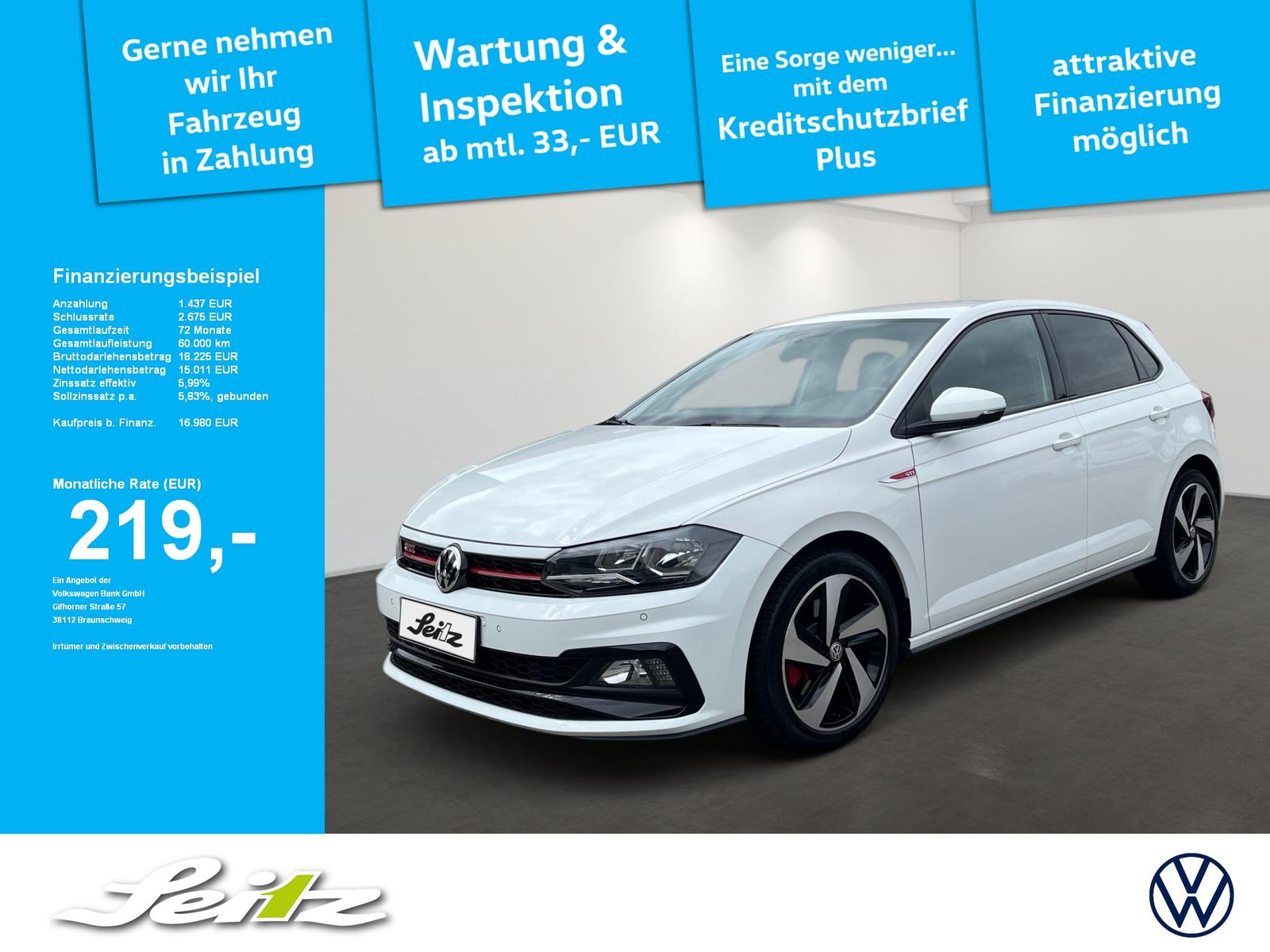 Volkswagen Polo VI 2.0 TSI GTI *PARKSENSOR*SITZHZG*BLUETOOT