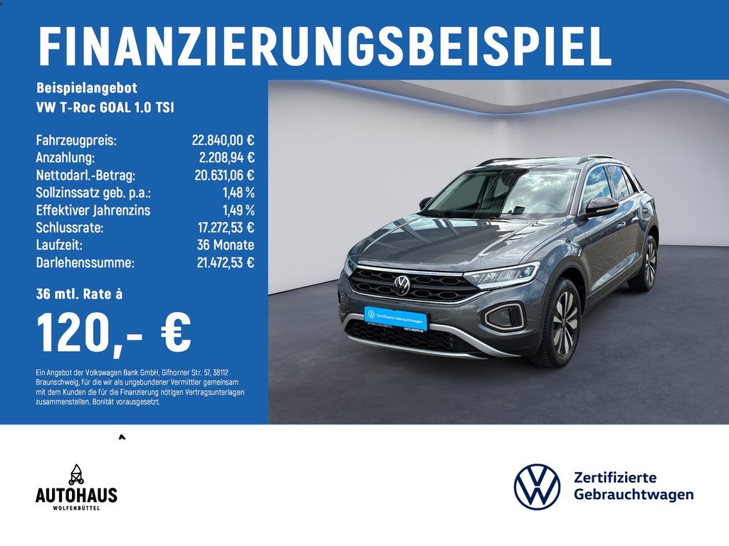 T-Roc GOAL 1.0 TSI LED+NAVI+App Connect