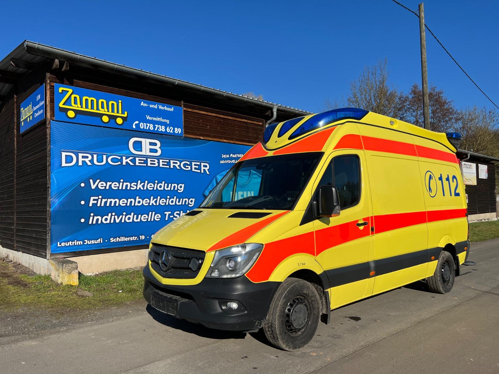 Mercedes-Benz Sprinter 316CDI/RTW/DELFIS-Aufbau/Klima/1 Handm